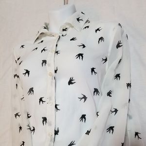 Aeropostale Sparrow button up Women's Blouse M